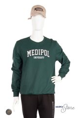 Bisiklet Yaka Sweatshirt NEFTİ - S