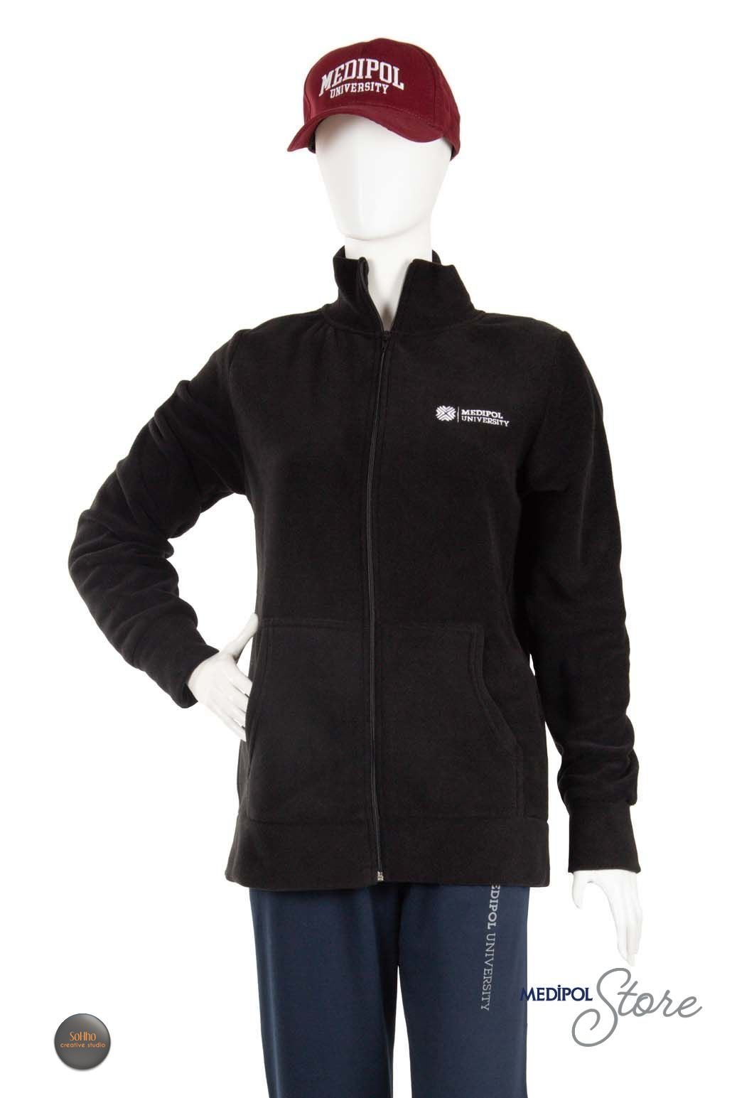 Dik Yaka Polar SİYAH - 2XL